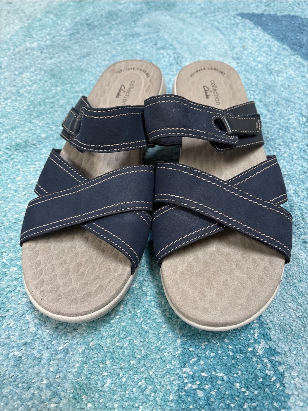 Collection by Clark’s Slip On Sandals, Sz 9